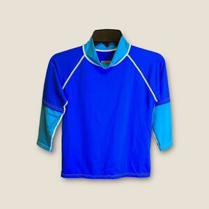 5 for $25🔥Boys Size 12 Sunskinz Blue Rashguard Shirt